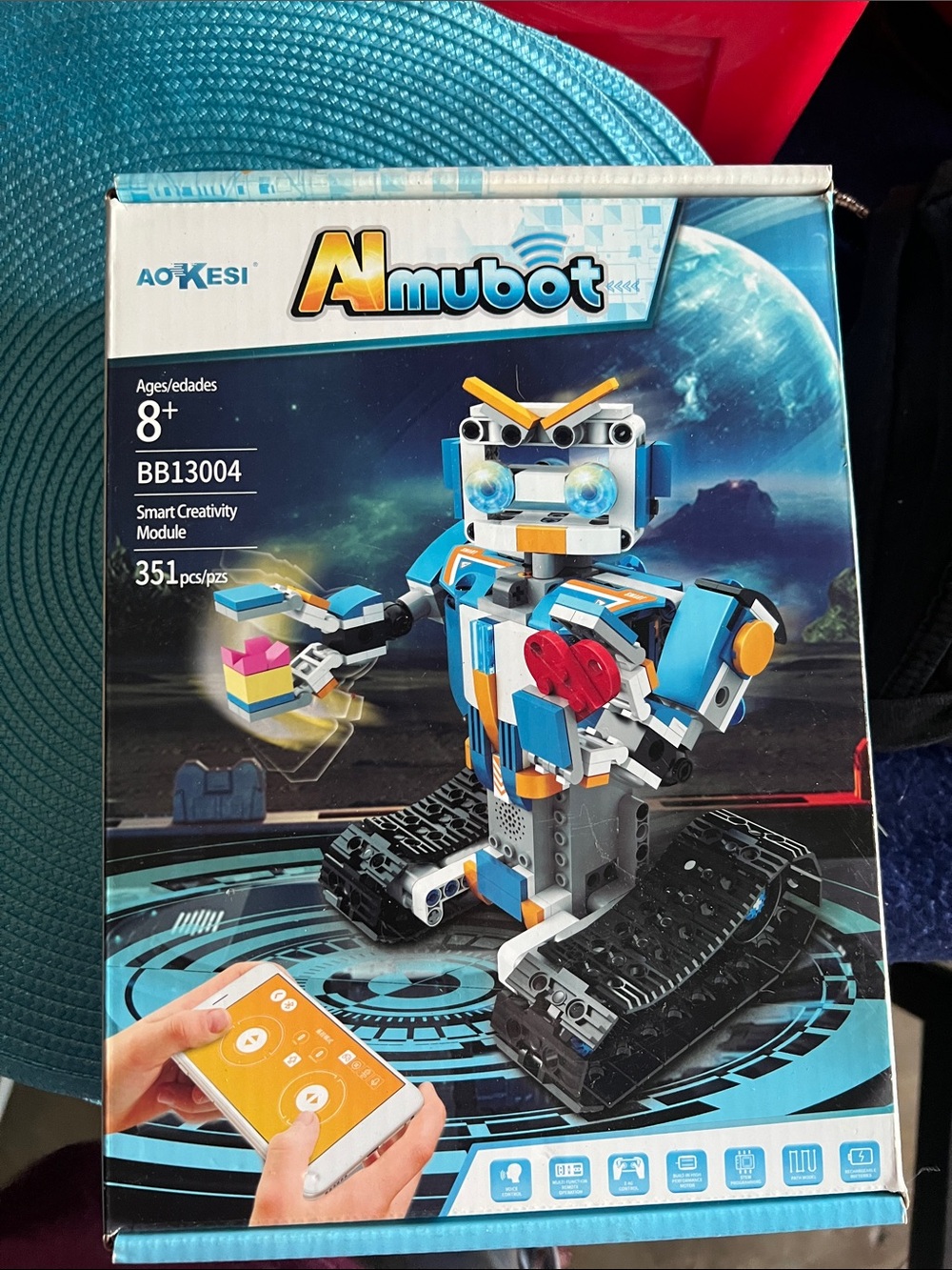 Remote-Control Robot Building Kit - Blue